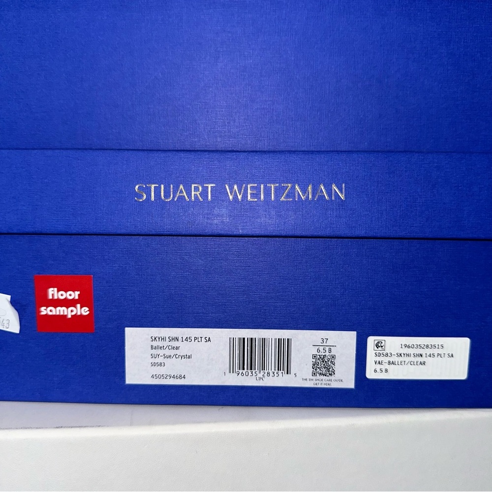 Stuart Weitzman SKYHI 145 PLT SA Ballet Pink Platform Heels - Picture 5 of 5